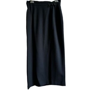 Vtg 90’s Women’s 10 Preston‎ & York Long Worsted Wool Skirt Front Slit Lined